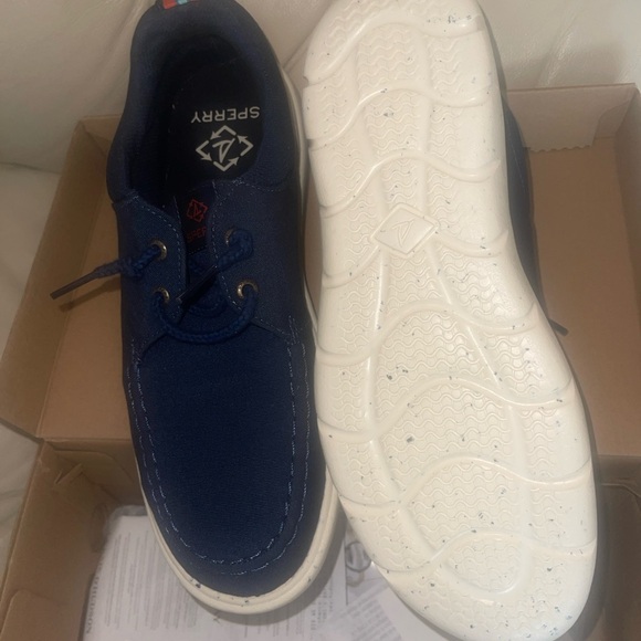 Sperry Blue Boat Shoes with Canvas Material and Cushioned Sole, 
NWOT - Picture 5 of 6